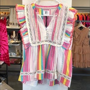 DRA festival stripe top